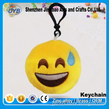various new designs funny face emoji key chain miniature expression pillow keychain